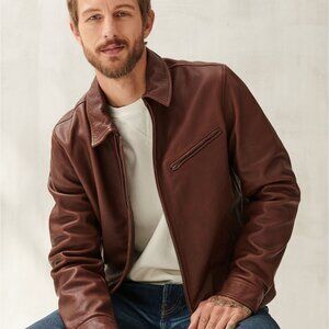 Lucky Brand Aviator Leather Jacket